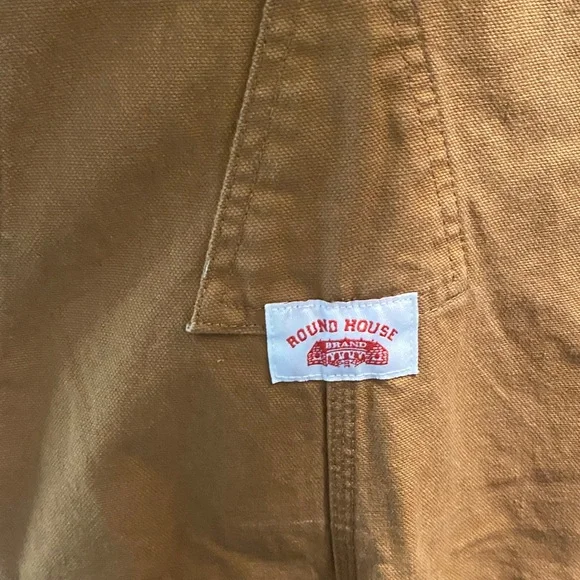 Round House Men's Brown Work Overalls - Picture 6 of 7